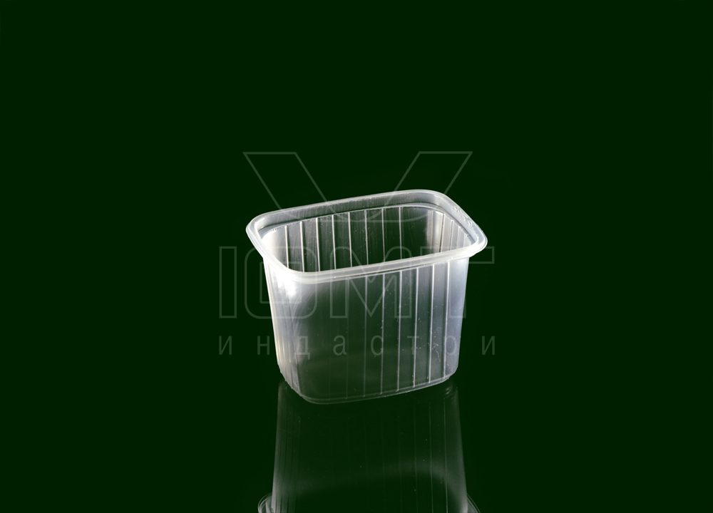 Контейнер прямоугольный, 350 мл, 108х82х69 мм, прозрачный ПП