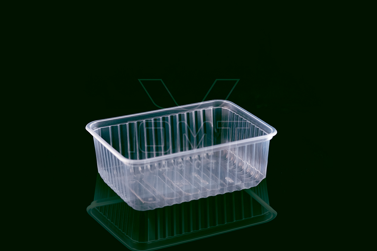 Контейнер прямоугольный 1000 мл, 179х132х64 мм, прозрачный ПП