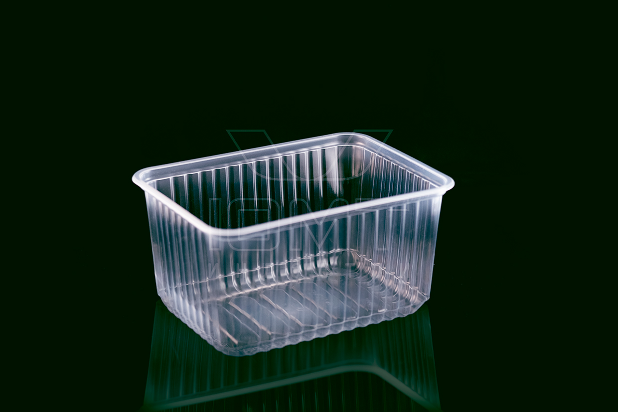 Контейнер прямоугольный 1500 мл, 179х132х93 мм, прозрачный ПП