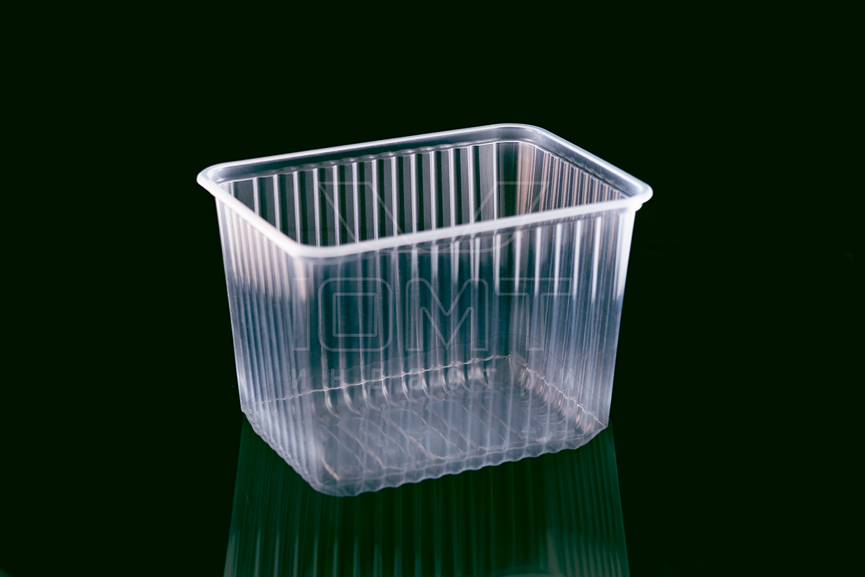 Контейнер прямоугольный 2000 мл, 179х132х127 мм, прозрачный ПП