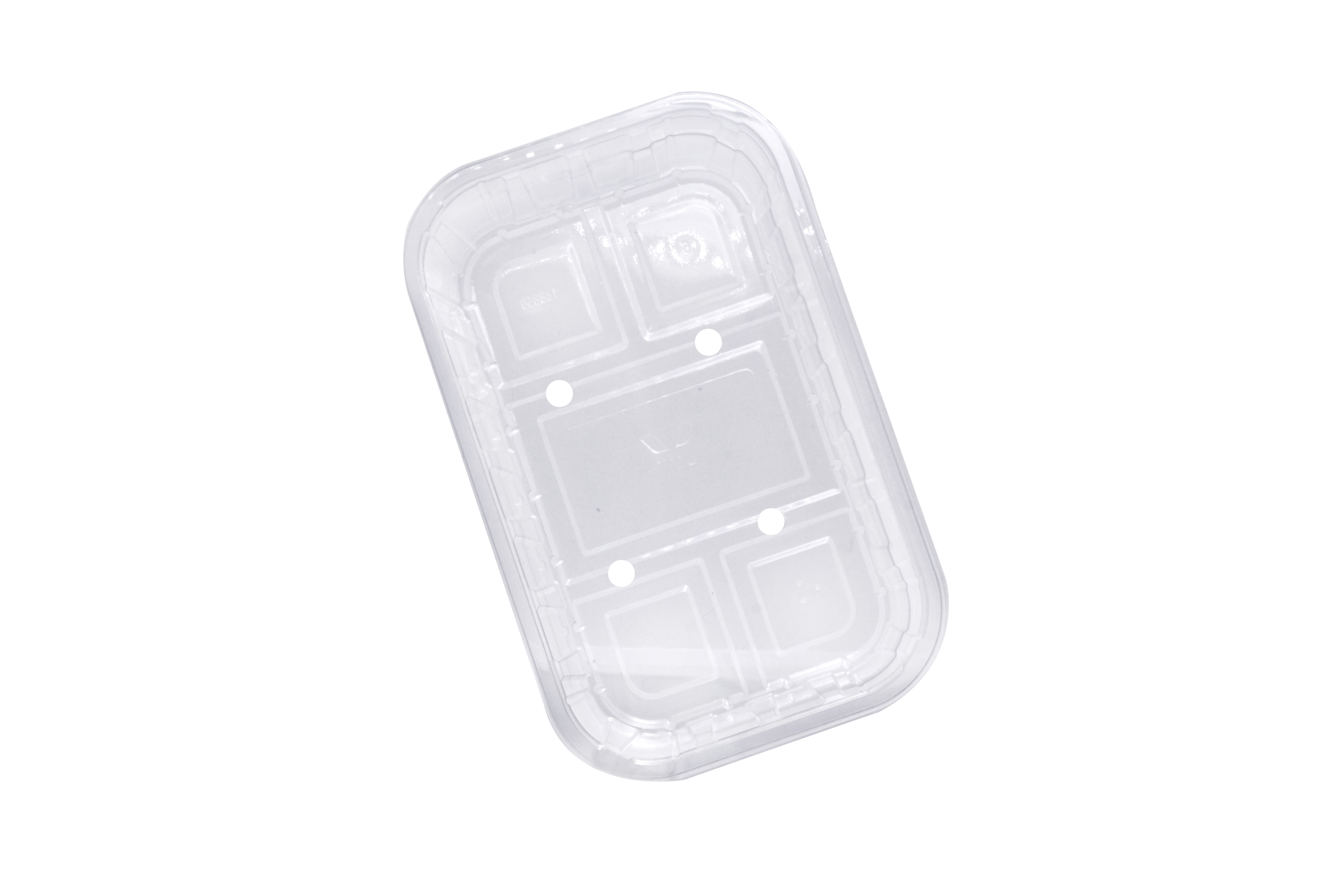 Контейнер ПЭТ с отверстиями прямоугольный КФ 188*120*75 КФ 1200мл (для ягод,фруктов,зелени...