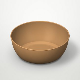 Контейнер бумажный круглый 1300мл D=185мм Выс:70мм Round Bowl flat цвет Крафт OSQ (х210)
