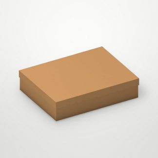 Коробка с крышкой для пирога Крафт-Крафт 280×280×70 мм