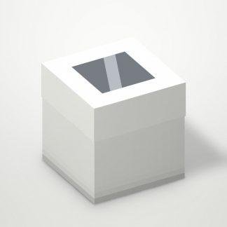 Коробка картонная для кулича 180x180x220мм ДЖАМПЛ L С окном цвет Белый OSQ (х1/100)