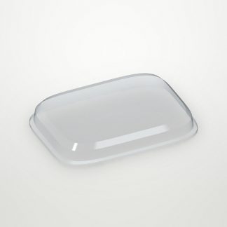 Крышка для бумажного контейнера 160х120х20мм OneClick Lid 500/20 для 500 мл Высокая цвет прозр. (х400)