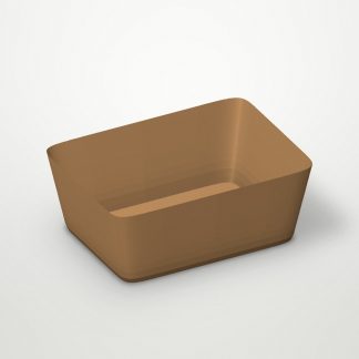 Контейнер бумажный без крыш. 900мл 150х150х49мм SmartPack Ламинированный цвет Крафт OSQ (х200)