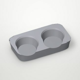Держатель для 4 стаканов 210x210x45 мм Светло-серый
