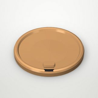 Крышка с колпачком на поводке FLIP-TOP Крафт МАТОВАЯ d=90