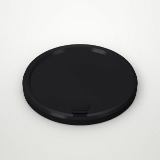 Крышка с колпачком на поводке FLIP-TOP Черная МАТОВАЯ d=80