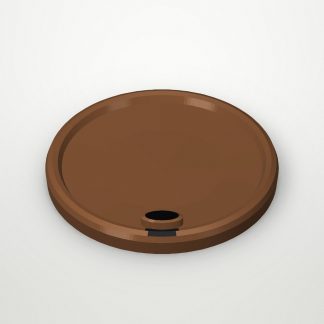 Крышка с клапаном Коричневая d=80