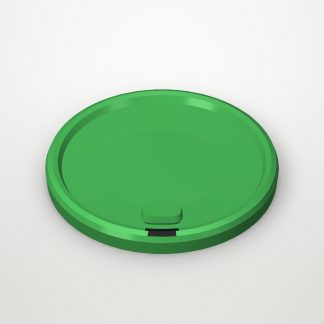 Крышка с колпачком на поводке FLIP-TOP Темно-зеленая d=90