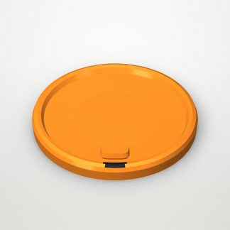 Крышка с колпачком на поводке FLIP-TOP Оранжевая матовая d=90