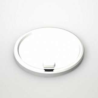 Крышка с колпачком на поводке FLIP-TOP Белая глянцевая d=80