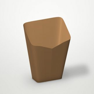 Упаковка для картофеля фри 110гр 54х137х103мм FRY BASE Размер M цвет Крафт DoECO (х50/1200)