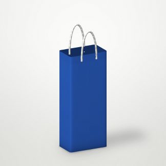 Пакет подарочный 12x36+12см со шнуром (SPB25 Blue) (х10/200) КИТАЙ