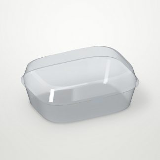 Упаковка ланч-бокс Оригамо с прозрачными окнами, 800 мл, 195х85х50 мм, 200 штук