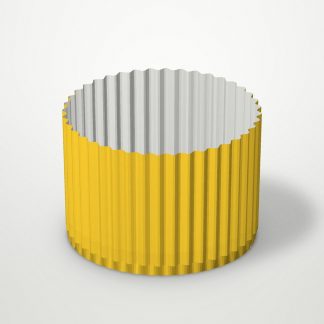 Форма бумажная "Маффин", желтая в горох, р-р 50*40мм