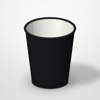 Стакан бумажный 1сл. SP12, 300/355мл цвет Черный Для горячих напитков СкандиПакк (х50/1000)
