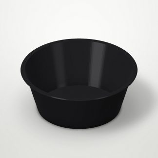 Соусник с верхним закрытием 30мл 1237Ч (с упорами), 51,7мм ПП цвет черный ОЗЛП/ВЗЛП (х80/1920)