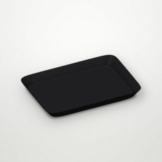 Лоток бумажный 400мл 200х110х20мм PLATTER Black Edition цвет Крафт/Черный OSQ (х600)