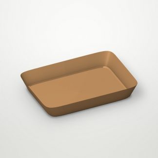 Лоток бумажный 550мл 139х139х40мм ECO TRAY BASE цвет Крафт DoECO (х50/300)