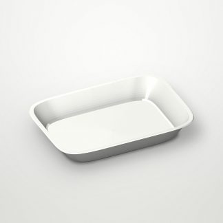 Лоток для хот-дога с крабом, 130х35х30 мм, без печати, белый, в коробке 1000 штук